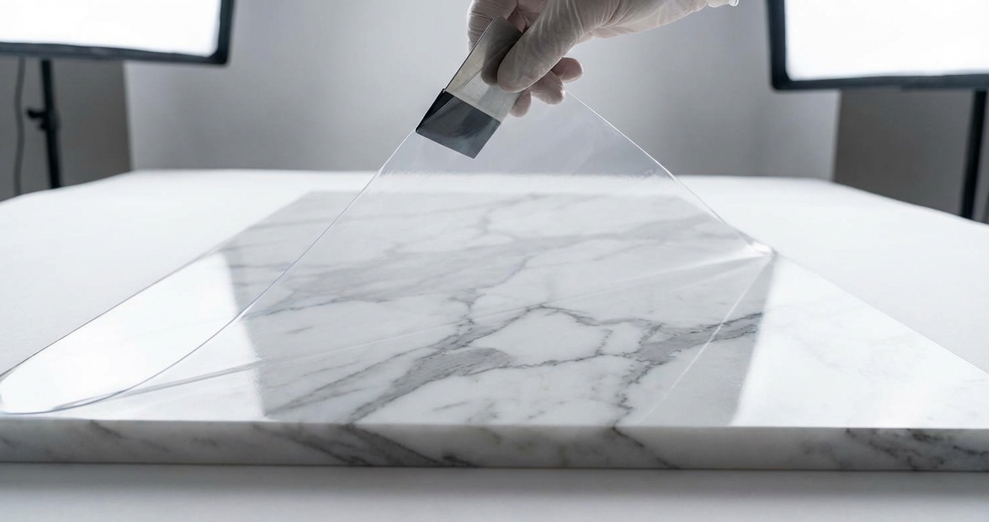 Защита мрамора полиуретановой плёнкой: всё что нужно знать